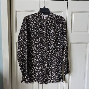 Women's SILK Leopard Print Shirt. EXCELLENT COND!